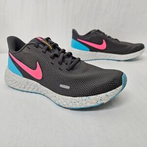 Nike Revolution 5 Running Shoes CU4830-001 Gray Pink Blue Womens Size 8